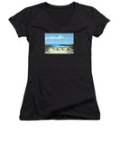Gooseberry Beach Newport Rhode Island - Women's V-Neck