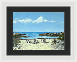 Gooseberry Beach Newport Rhode Island - Framed Print
