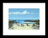 Gooseberry Beach Newport Rhode Island - Framed Print