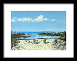 Gooseberry Beach Newport Rhode Island - Framed Print