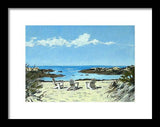 Gooseberry Beach Newport Rhode Island - Framed Print