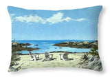 Gooseberry Beach Newport Rhode Island - Throw Pillow