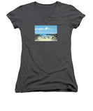 Gooseberry Beach Newport Rhode Island - Women's V-Neck