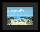 Gooseberry Beach Newport Rhode Island - Framed Print
