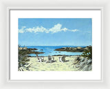 Gooseberry Beach Newport Rhode Island - Framed Print