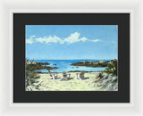 Gooseberry Beach Newport Rhode Island - Framed Print