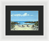 Gooseberry Beach Newport Rhode Island - Framed Print