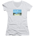 Gooseberry Beach Newport Rhode Island - Women's V-Neck
