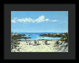 Gooseberry Beach Newport Rhode Island - Framed Print