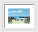 Gooseberry Beach Newport Rhode Island - Framed Print