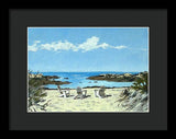 Gooseberry Beach Newport Rhode Island - Framed Print