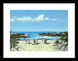 Gooseberry Beach Newport Rhode Island - Framed Print