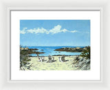 Gooseberry Beach Newport Rhode Island - Framed Print