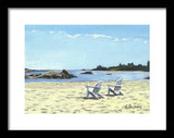 Gooseberry Beach Newport Rhode Island - Framed Print