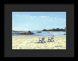 Gooseberry Beach Newport Rhode Island - Framed Print