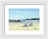 Gooseberry Beach Newport Rhode Island - Framed Print