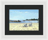 Gooseberry Beach Newport Rhode Island - Framed Print