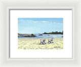 Gooseberry Beach Newport Rhode Island - Framed Print