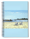 Gooseberry Beach Newport Rhode Island - Spiral Notebook