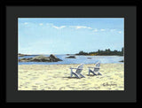 Gooseberry Beach Newport Rhode Island - Framed Print