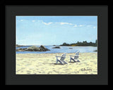 Gooseberry Beach Newport Rhode Island - Framed Print