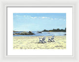 Gooseberry Beach Newport Rhode Island - Framed Print
