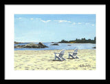 Gooseberry Beach Newport Rhode Island - Framed Print