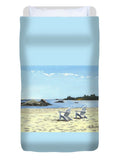 Gooseberry Beach Newport Rhode Island - Duvet Cover