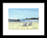 Gooseberry Beach Newport Rhode Island - Framed Print