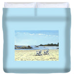 Gooseberry Beach Newport Rhode Island - Duvet Cover