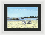 Gooseberry Beach Newport Rhode Island - Framed Print