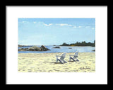 Gooseberry Beach Newport Rhode Island - Framed Print