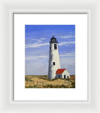 Great Point Lighthouse Nantucket Massachusetts - Framed Print