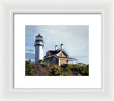 Highland Light North Truro Cape Cod Massuchusetts - Framed Print