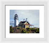 Highland Light North Truro Cape Cod Massuchusetts - Framed Print