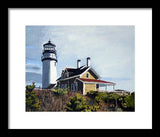 Highland Light North Truro Cape Cod Massuchusetts - Framed Print