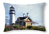 Highland Light North Truro Cape Cod Massuchusetts - Throw Pillow