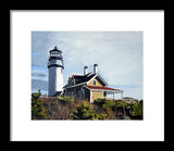 Highland Light North Truro Cape Cod Massuchusetts - Framed Print