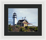 Highland Light North Truro Cape Cod Massuchusetts - Framed Print