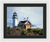 Highland Light North Truro Cape Cod Massuchusetts - Framed Print
