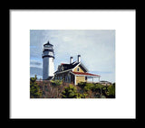 Highland Light North Truro Cape Cod Massuchusetts - Framed Print