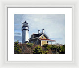 Highland Light North Truro Cape Cod Massuchusetts - Framed Print