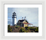 Highland Light North Truro Cape Cod Massuchusetts - Framed Print