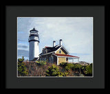 Highland Light North Truro Cape Cod Massuchusetts - Framed Print