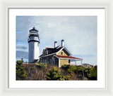 Highland Light North Truro Cape Cod Massuchusetts - Framed Print