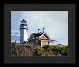 Highland Light North Truro Cape Cod Massuchusetts - Framed Print