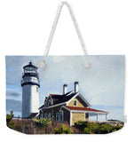 Highland Light North Truro Cape Cod Massuchusetts - Weekender Tote Bag