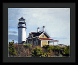 Highland Light North Truro Cape Cod Massuchusetts - Framed Print