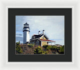Highland Light North Truro Cape Cod Massuchusetts - Framed Print