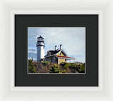 Highland Light North Truro Cape Cod Massuchusetts - Framed Print